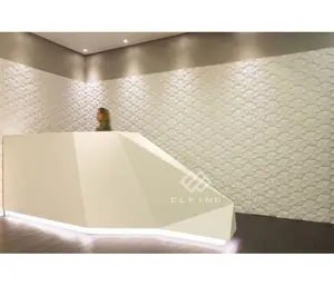 Luxury spa counter price marble diamond shape designed modern reception desk counter