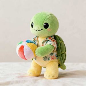 Peluches mascotte tortue personnalisées, jouet en peluche personnalisé, mignonne tortue <span class=keywords><strong>de</strong></span> plage portant un <span class=keywords><strong>maillot</strong></span> <span class=keywords><strong>de</strong></span> <span class=keywords><strong>bain</strong></span> et tenant un ballon <span class=keywords><strong>de</strong></span> plage pour les événements sportifs - Product Image 3