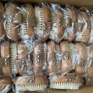Hot Sales PP Bristle Exfoliating <b>Bath</b> Brush - Natural Wooden Handle Shower & Body Scrubber - Product Image 6