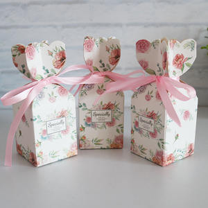 กล่องของขวัญงานแต่งงาน กล่องกระดาษใส่ของชำร่วย กล่องใส่ขนม อุปกรณ์เสริม ของชำร่วย กล่องของขวัญกระดาษแข็งสีขาว จัดส่งฟรี - Product Image 5