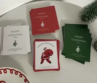 Cartes de remerciement personnalisées pour mariage et Noël, cadeaux personnalisés avec des matériaux en carton et en carton double face