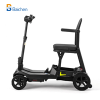 Scooter de Movilidad Plegable de Aleación de Aluminio Ultraligero de 16 kg, Motor sin Escobillas de Gran Potencia para Subir Pendientes, Fácil de Transportar, Scooter de Movilidad para Discapacitados