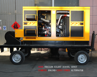 Generador Diésel Portátil Silencioso Tipo Remolque de 30kw/kva, 50kw/kva, 80kw, 100kw/kva, 150kw con ATS, 1/3 Fases, 24v DC, en Venta