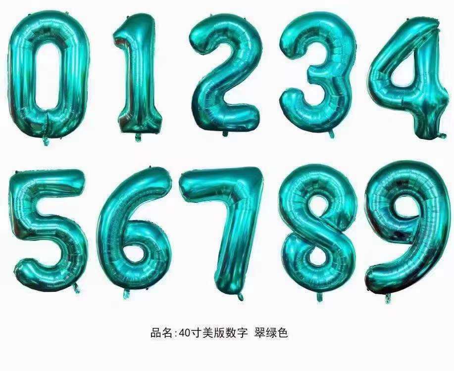 Foil Globos Foil Letters Large Number Balloons 0123456789 Number Helium Balloons for Birthday Party Supplies Decorations