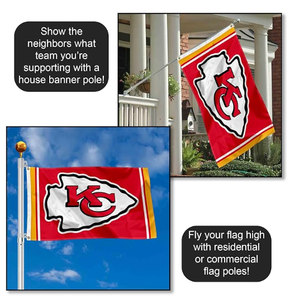 <strong>Kansas</strong> City Chiefs Rainbow Theme Design Flag Suitable for <strong>Kansas</strong> City Basketball and Football Team Flags Wholesale Customization - Product Image 4