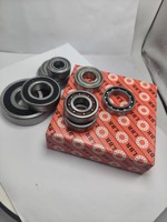 Roulement de roue de moto à prix abordable 6201-2RS, roulements à billes à gorge profonde en acier chromé scellés en caoutchouc pour pièces détachées automobiles