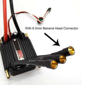 Contrôleur de vitesse électronique sans balais étanche 150A ESC 2-6S avec BEC 5.5V/5A, connecteur XT90 et connecteur banane 6.0mm pour bateau - Product Image 2