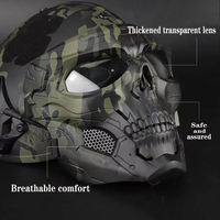 Bouclier facial de protection casque de fête équipement tactique avec moteur sans masque de Noël neutre moteur