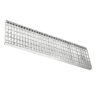 Grille en acier galvanisé robuste pour escalier, couvercle de drainage, grille de trappe, drain de sol