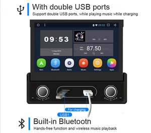 Đài Phát Thanh Xe Hơi Màn Hình Cảm Ứng 7 Inch <span class=keywords><strong>Android</strong></span> Thu Gọn Thông Dụng - Product Image 3