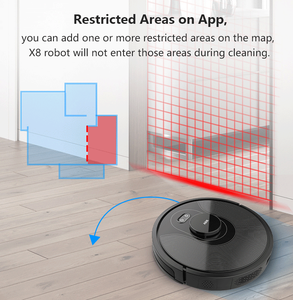 Smartphone Wifi App di Controllo Laser di Navigazione di Memoria Intelligente Robot Aspirapolvere - Product Image 4