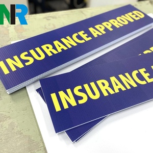 Custom Printed Waterproof Outdoor Yard Signs Corrugated PP <b>Plastic</b> <b>Sheets</b> in Various Shapes with Cutting Processing Service - Product Image 4