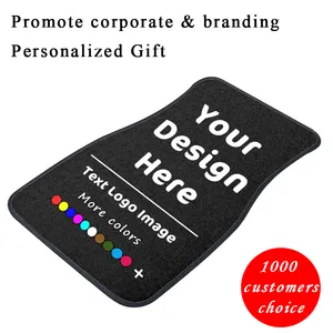 Rubber Floor Mats Custom Car Rug Sublimation Decorative Logo Print Door Mat