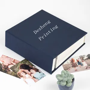 Custom 40 Pages Self Adhesive with Gray Linen Cover Hold 3x5 4x6 5x7 6x8 8x10 inch Photo Album Scrapbook Album