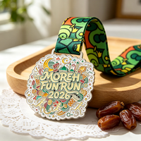 Medalla de Oro Personalizable para Maratón, Eventos Deportivos, Atletismo, Medalla Conmemorativa para Caminatas, Impresión UV 3D, Fundición de Metal
