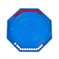 Jeu de curling de bureau avec 28 pièces d'échecs, crokinole canadien