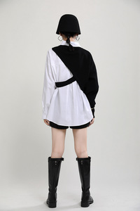 Nouvelle mode, best-seller, chemisiers blancs pour femmes, automne-printemps, hauts en patchwork, pull, chemisiers et chemises pour femmes grandes tailles - Product Image 5