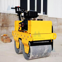 Super qualité réversible Double tambour béton rouleau diesel 1 tonne vibrant route compacteur équipement