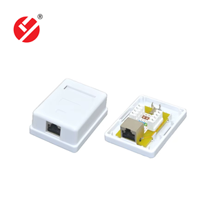 กล่องอะแดปเตอร์เครือข่าย LIYUAN LY-SB40 1 พอร์ต <span class=keywords><strong>CAT6</strong></span> <span class=keywords><strong>RJ45</strong></span> UTP สีขาว แบบติดตั้งบนพื้นผิว สำหรับงานโทรคมนาคม ขนาดเล็ก แบบโมดูลาร์ PCB <span class=keywords><strong>Jack</strong></span> - Product Image 1