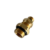 Acoplamiento de latón duradero B450 con rosca macho para tubería de freno de aire, componente de sistema de freno de aire para camiones de servicio pesado