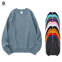 Sweat-shirt à col rond pour homme LTH, haut à manches longues, design automne-hiver, broderie, tissu tricoté doublé, coupe ample, sweat à capuche