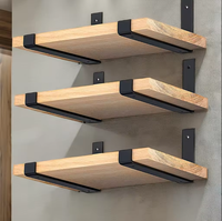 Support mural en tôle d'acier inoxydable de 7.25*6 pouces Supports d'angle en L en acier droit en fer droit pour l'estampage de meubles