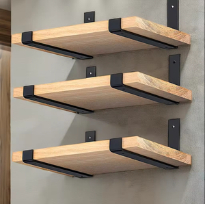 Soporte de chapa de acero inoxidable de 7,25x6 pulgadas montado en la pared soportes de ángulo L de acero derecho de hierro para estampado de muebles - Product Image 1