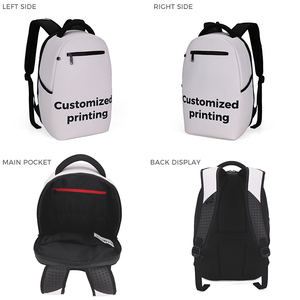 Zaino in PVC Bianco Personalizzabile OEM ODM con Motivo Classico alla Moda Leggero 20L con Cinghie Regolabili per Scuola/Campeggio - Product Image 2