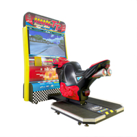 Machine de jeu vidéo Baby Bear Arcade Super Bike Racing Manx TT, simulateur de conduite de moto à monnayeur avec garantie d'un an