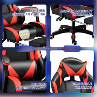 Chaises de jeu en cuir inclinables pas chères Cadeira Silla Gamer Chaises de jeu Rgb avec repose-pieds pour les joueurs