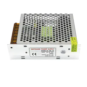 Fonte de alimentação comutável SMPS de alumínio, adaptador para iluminação AC-DC, transformador de alumínio, 12V, 120W, 10A, LED, 100-240V, para DC, 12V, 12W, 10A