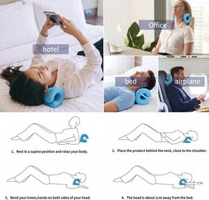 Almohada <span class=keywords><strong>de</strong></span> Tracción Portátil para Aliviar la Presión, Soporte para el <span class=keywords><strong>Cuello</strong></span>, Almohada <span class=keywords><strong>de</strong></span> Masaje para Vértebras Cervicales, para Alineación <span class=keywords><strong>de</strong></span> la Columna Cervical - Product Image 4
