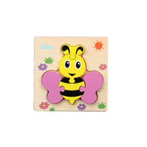 <span class=keywords><strong>Puzzle</strong></span> <span class=keywords><strong>3D</strong></span> en bois Éléphant pour bébés de 0 à 3 ans – Développement précoce de l'intelligence pour garçons et filles - Product Image 6