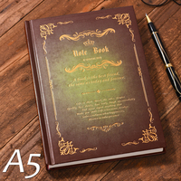 Cahier A5 européen personnalisé Style rétro planificateur en cuir cadeaux d'affaires Promotion-pour Journal carnet de voyage Minutes de la réunion