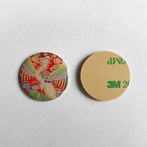 Étiquettes NFC personnalisées avec logo GSC, impression, diamètre 25 mm et 30 mm, étanches, époxy, fréquence 13,56 MHz, 213 RFID, étiquettes pour réseaux sociaux et téléphones - Product Image 3