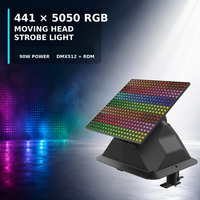 Panel de Luz LED Estroboscópico Móvil de 90W, 441 Píxeles RGB, 162 Canales DMX512 RDM para Bares y Festivales