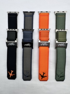 Eraysun حزام نايلون مطاطي فاخر لحلقة ساعة أبل الترا <span class=keywords><strong>3</strong></span> 2 I ساعة 11 10 9 قماش رياضي 42/44/45/49 حزام ساعة من القماش - Product Image 4