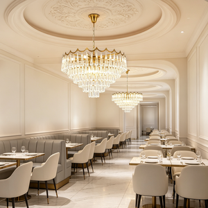 Lampadario di Cristallo a Goccia Personalizzabile, Moderno e Lussuoso, per Soggiorno e <span class=keywords><strong>Sala</strong></span> Banchetti - Product Image 4