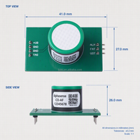 Carte mère de module de gaz électrochimique UART pré-calibrée DJ-GSB-301(MA4S) pour capteurs de gaz toxiques Alphasense série 4 OEM&ODM