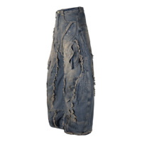 Fabricant en gros de vêtements streetwear de haute qualité, pantalon en denim ample surdimensionné personnalisé unisexe, pantalon homme baggy, jeans pour hommes