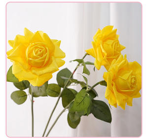 BF-RS06 <span class=keywords><strong>Rose</strong></span> Artificiali in Lattice di Alta Qualità, Grandi e Realistiche, Bianche, Rosa e <span class=keywords><strong>Blu</strong></span> per Decorazioni Matrimoniali - Product Image 4