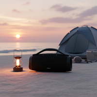 SABALA 200W Haut-parleur portable sans fil haute puissance, étanche IPX6, pour fêtes en extérieur avec lumières RGB et batterie de 39000mAh