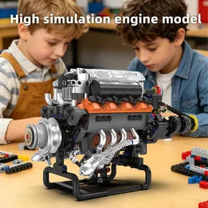 Kaiyu K96215 Set di Blocchi da Costruzione in Plastica ABS con Modello di <span class=keywords><strong>Motore</strong></span> V8, 767 Pezzi, Scala 1:12, Giocattolo Educativo per Età 14+ - Product Image 3