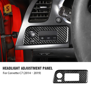 Couverture de panneau de réglage des phares en fibre de carbone sèche ES, accessoires de voiture pour <span class=keywords><strong>Corvette</strong></span> C7 2014-2019 - Product Image 2