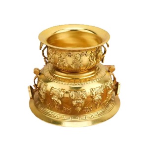 Latón de alta calidad para el cuenco del Tesoro para la Oficina y el hogar Estilo Feng Shui Técnica fundida que simboliza la acumulación de riqueza - Product Image 5