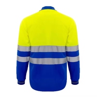 Camisetas Polo SMASYS Retro Transpirables de Verano, 100% Poliéster, Ligeras, de Alta Visibilidad para Tráfico, ANSI Clase 1, con Logotipo Personalizado