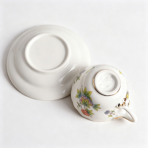 Vintage Ceramic <b>Tea</b> <b>Set</b> With Floral Design Teapot Cup Saucer Creamer Sugar Bowl Tray For Afternoon <b>Tea</b> - Product Image 4
