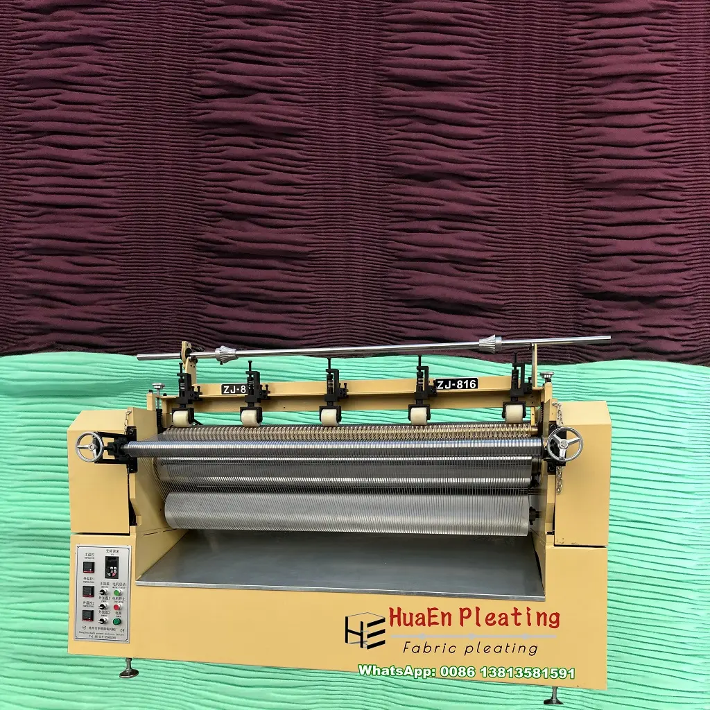 Changzhou Kledingmachines Fabrikant Huaen Viscose Stof Textielleer Zj816 Plooimachine Te Koop
