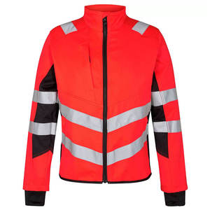Thiết kế mới nhất của nam giới softshell xây dựng Áo khoác khả năng hiển thị cao phản quang dài tay áo Windproof làm việc Áo khoác - Product Image 6