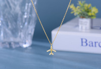 Collar con Colgante de Plano con Incrustaciones de Diamantes CZ en Plata de Ley S925, Joyería Personalizada de Moda para Mujer